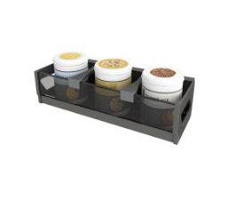 Wall hanging accessories panel system - spice jars holder