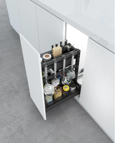 Kitchen base cabinet 300 450mm spice jars units with knifes holder