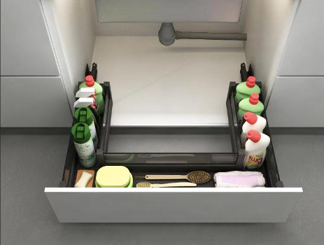 Kitchen sink base cabinet (800-900mm) organizer set