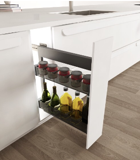 Kitchen base cabinet (150 - 200mm) multi-functions organiser