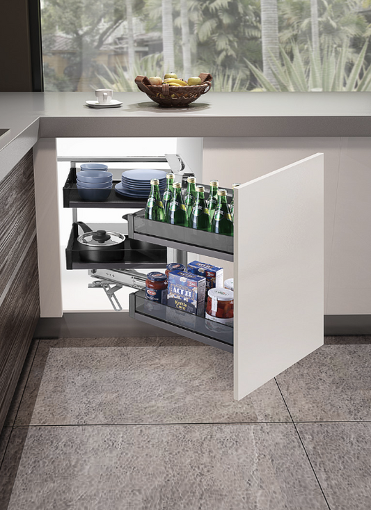 Kitchen base corner cabinet ( door min 380 - 450mm ) stainless steel